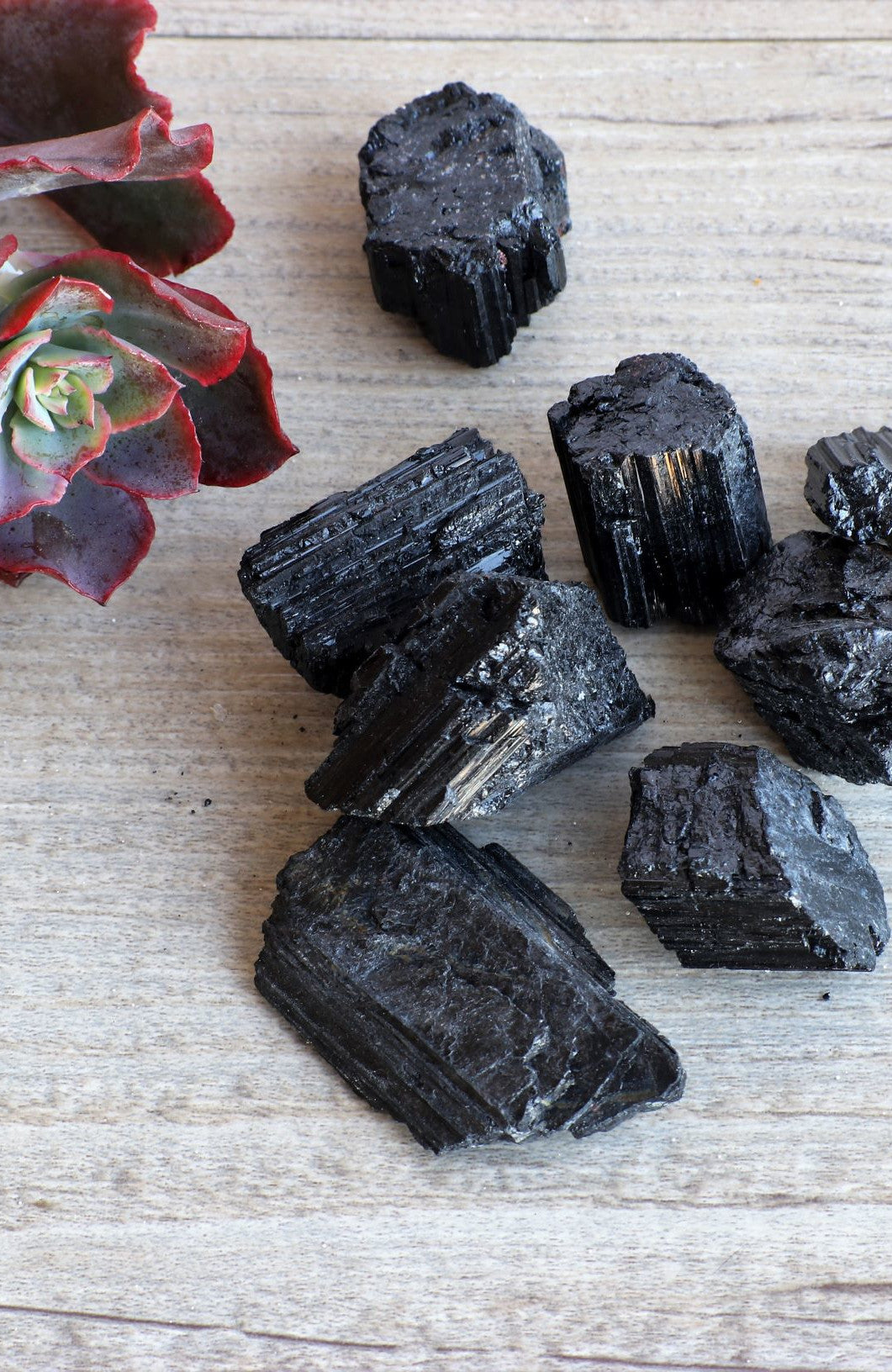 Black Tourmaline Raw Tumbled Stone